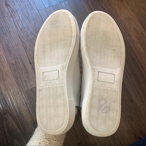 ABLE Emmy White and leopard calf hair sneaker - Picture 13 of 13